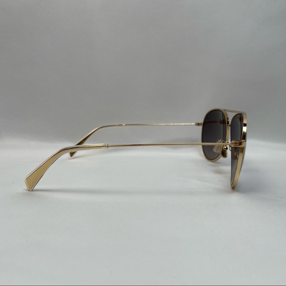 NEW AUTH. CELINE CL40062U 30D GOLD Double Bridge POLARIZED SUNGLASSES 59-12 145